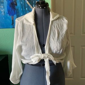 Cute tie knot crop top